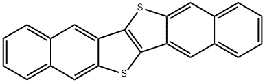 Dinaphtho[2,3-b:2',3'-f]thieno[3,2-b]thiophene Struktur