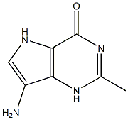 4H-Pyrrolo[3,2-d]pyrimidin-4-one,7-amino-1,5-dihydro-2-methyl-(9CI),93587-29-2,结构式