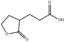3-(2-オキソテトラヒドロ-3-フラニル)プロパン酸 化学構造式