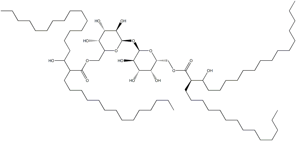 6,6'-di-O-corynomycolyl galactopyranosyl-galactopyranoside 结构式