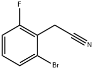 2-溴-6-氟苯乙腈, 936693-22-0, 结构式