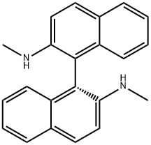 (R)-N,Nμ-Dimethyl-2,2μ-diamino-1,1μ-binaphthyl,  (R)-N,Nμ-Dimethyl-1,1μ-binaphthalene-2,2μ-diamine Structure
