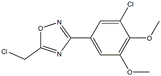 3-(3-chloro-4,5-dimethoxyphenyl)-5-(chloromethyl)-1,2,4-oxadiazole|3-(3-氯-4,5-二甲氧基苯基)-5-(氯甲基)-1,2,4-噁二唑