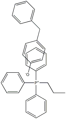 triphenylpropylphosphonium, salt with 4-benzylphenol (1:1) 结构式