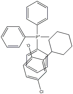 methyltriphenylphosphonium, salt with 4-chloro-2-cyclohexylphenol (1:1) Struktur