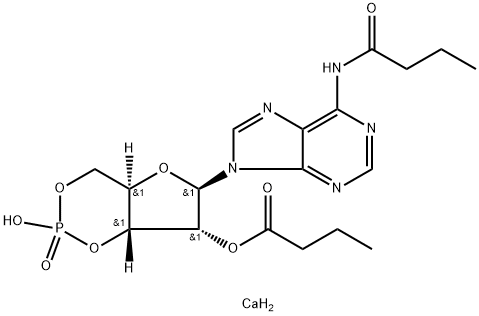 二丁酰环磷腺苷钙 结构式