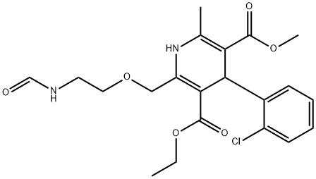 N-Fomyl Amlodipine 化学構造式