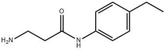 N〜1〜-(4-ETHYLPHENYL)-BETA-ALANINAMIDE 化学構造式