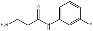 N~1~-(3-fluorophenyl)-beta-alaninamide(SALTDATA: HCl) 结构式