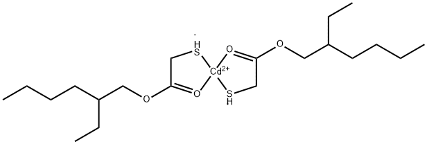 bis(2-ethylhexyl mercaptoacetato -O',S)cadmium 结构式