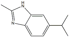 Benzimidazole, 5(or 6)-isopropyl-2-methyl- (7CI) Structure