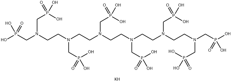 octapotassium octahydrogen [ethane-1,2-diylbis[[(phosphonatomethyl)imino]ethane-2,1-diyl[(phosphonatomethyl)imino]ethane-2,1-diylnitrilobis(methylene)]]tetrakisphosphonate Structure