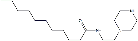 undecanoic acid, monoamide with piperazine-1-ethylamine Struktur