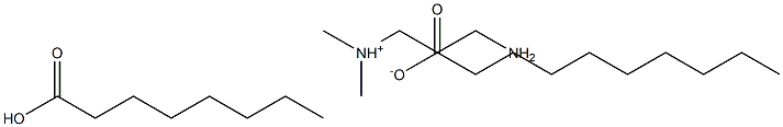 デカン酸/N,N-ジメチル-1,3-プロパンジアミン/オクタン酸,(1:1:1) 化学構造式