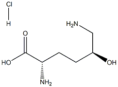 erythro-5-hydroxy-L-lysine monohydrochloride Struktur