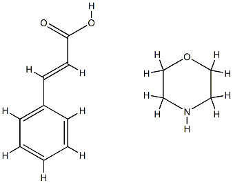 cinnamic acid, compound with morpholine (1:1) Structure