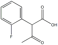 α-アセチル-2-フルオロベンゼン酢酸 化学構造式