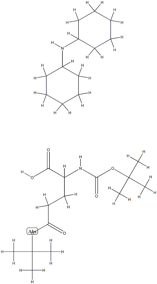 5-tert-butyl N-[tert-butoxycarbonyl]-L-2-aminoglutarate, compound with N-dicyclohexylamine (1:1) Structure