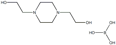 ほう酸/1,4-ピペラジンジエタノール,(1:x) 化学構造式