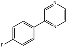 2-(4-Fluoro-phenyl)-pyrazine, 939975-25-4, 结构式