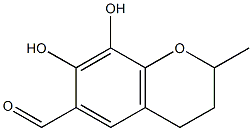 2H-1-Benzopyran-6-carboxaldehyde,3,4-dihydro-7,8-dihydroxy-2-methyl-(9CI) Structure