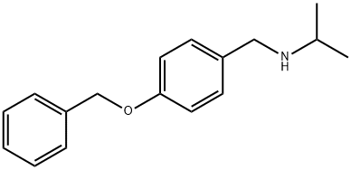 {[4-(benzyloxy)phenyl]methyl}(propan-2-yl)amine Structure