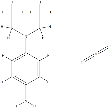 N,N-diethylbenzene-p-diamine, compound with sulphur dioxide Structure