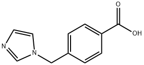 4-[(1H-イミダゾール-1-イル)メチル]安息香酸 化学構造式
