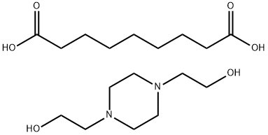 ノナン二酸/1,4-ピペリジンジエタノール,(1:x) 化学構造式