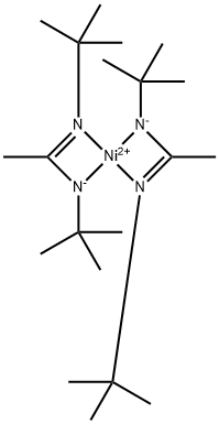 Bis(N,N'-di-t-butylacetamidinato)nickel(II) Struktur