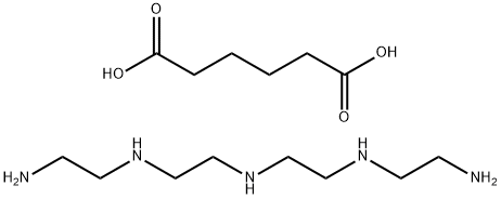 アジピン酸/N-(2-アミノエチル)-N'-[2-[(2-アミノエチル)アミノ]エチル]-1,2-エタンジアミン,(1:x) 化学構造式