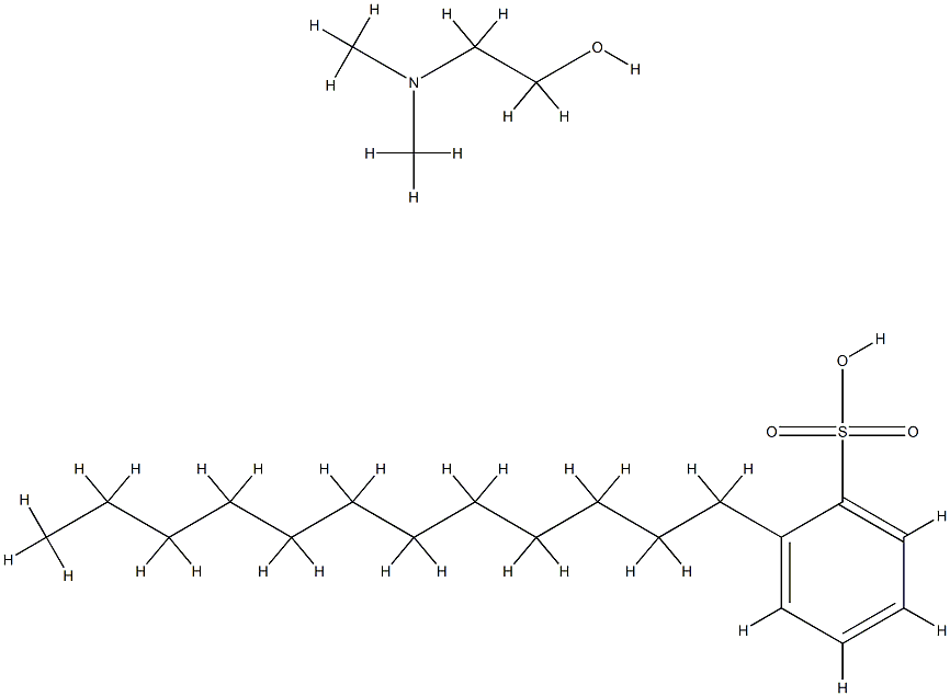 dodecylbenzenesulphonic acid, compound with 2-(dimethylamino)ethanol (1:1)  Struktur