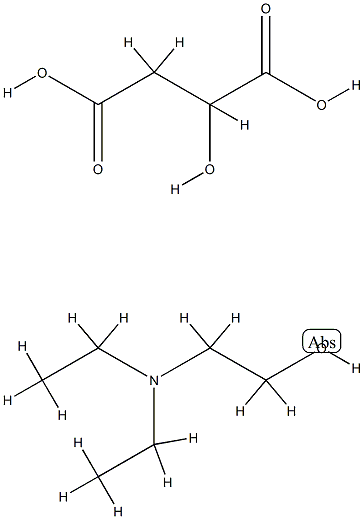 malic acid, compound with 2-(diethylamino)ethanol (1:1),94158-52-8,结构式