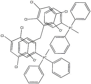 methyltriphenylphosphonium, saltwith 2,2'-methylenebis[3,4,6-trichlorophenol] (2:1) Structure