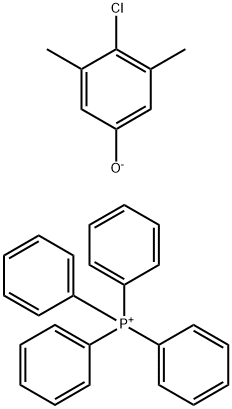 テトラフェニルホスホニウム・4-クロロ-3,5-ジメチルフェノールアニオン 化学構造式