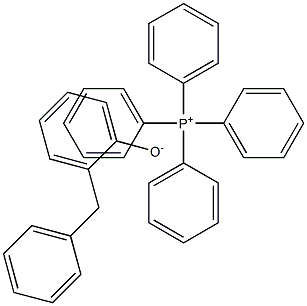 テトラフェニルホスホニウム・2-(フェニルメチル)フェノールアニオン 化学構造式