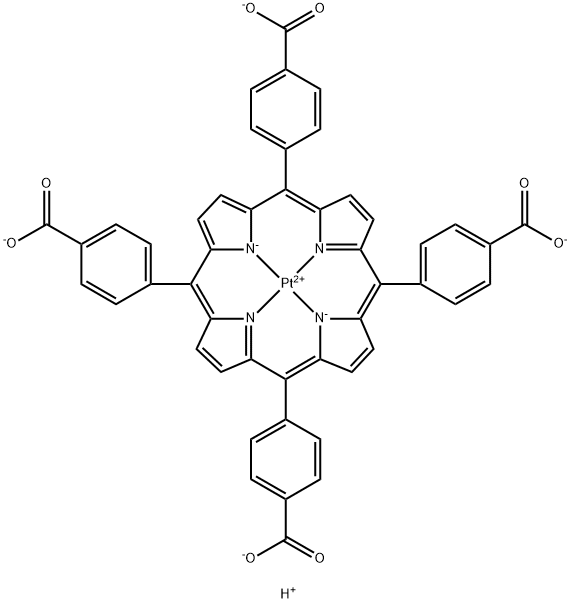 Pt(II) meso-Tetra (4-carboxyphenyl) porphine Structure