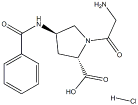 (4R)-甘氨酰基-4-(苯甲酰基氨基)-L-脯氨酸盐酸盐, 943133-81-1, 结构式