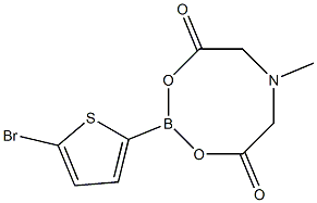 5-Bromothiophene-2-boronic  acid  MIDA  ester,  2-(5-Bromothiophen-2-yl)-6-methyl-1,3,6,2-dioxazaborocane-4,8-dione Structure