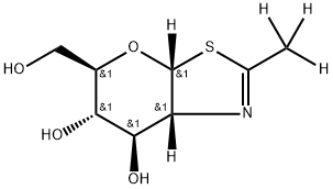 3a,6,7,7a-Tetrahydro-5-(hydroxyMethyl)-2-(Methyl)-(3aR,5R,6S,7R,7aR)-5H- Pyrano[3,2-d]thiazole-6,7-diol-d3 Struktur