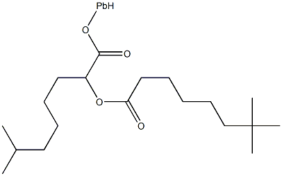 （イソノナン酸）（ネオデカン酸）鉛 化学構造式