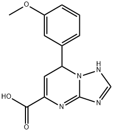 7-(3-methoxyphenyl)-4,7-dihydro[1,2,4]triazolo[1,5-a]pyrimidine-5-carboxylic acid Structure