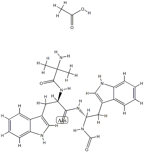 マシモレリン酢酸塩 化学構造式