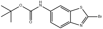 (2-溴苯并[D]噻唑-6-基)氨基甲酸叔丁酯,945400-88-4,结构式