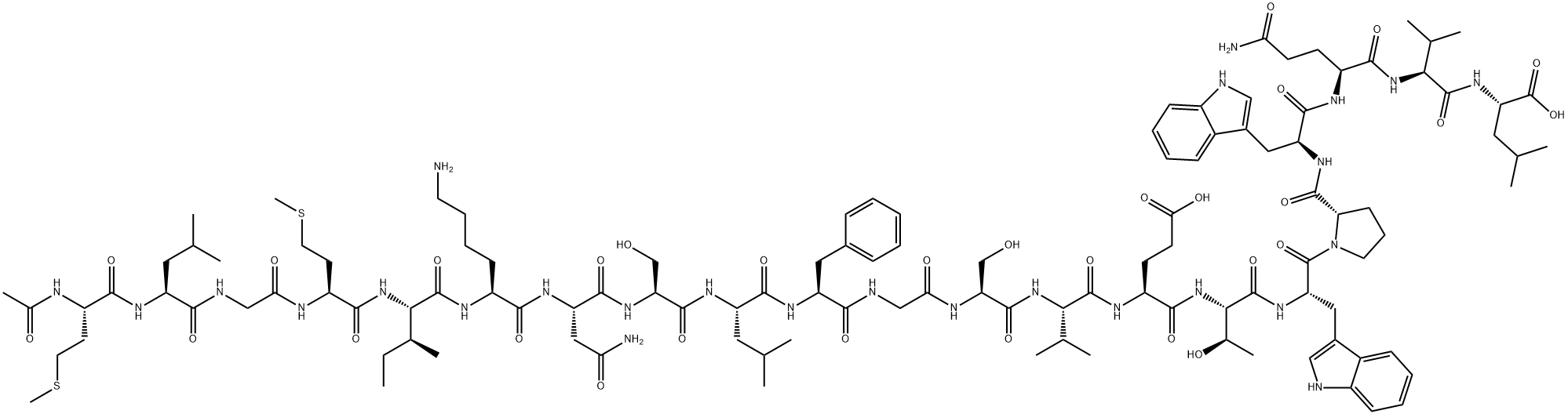 Acetyl-Heme-Binding Protein 1 (1-21) (human) Struktur
