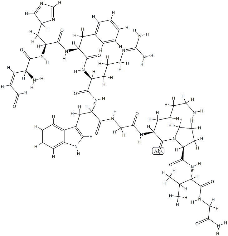 94664-48-9 glutamyl-histidyl-phenylalanyl-arginyl-tryptophyl-glycyl-lysyl-prolyl-valyl-glycinamide cyclic peptide