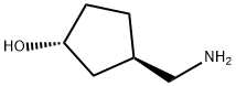 (1R,3R)-3-Aminomethyl-cyclopentanol Structure