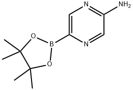 6-AMINOPYRAZINE-2-BORONIC ACID PINACOL ESTER Structure