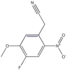 2-(4-fluoro-5-methoxy-2-nitrophenyl)acetonitrile Structure