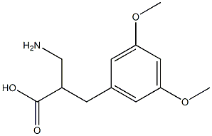 3-氨基-2-(3,5-二甲氧基苄基)丙酸, 948015-57-4, 结构式